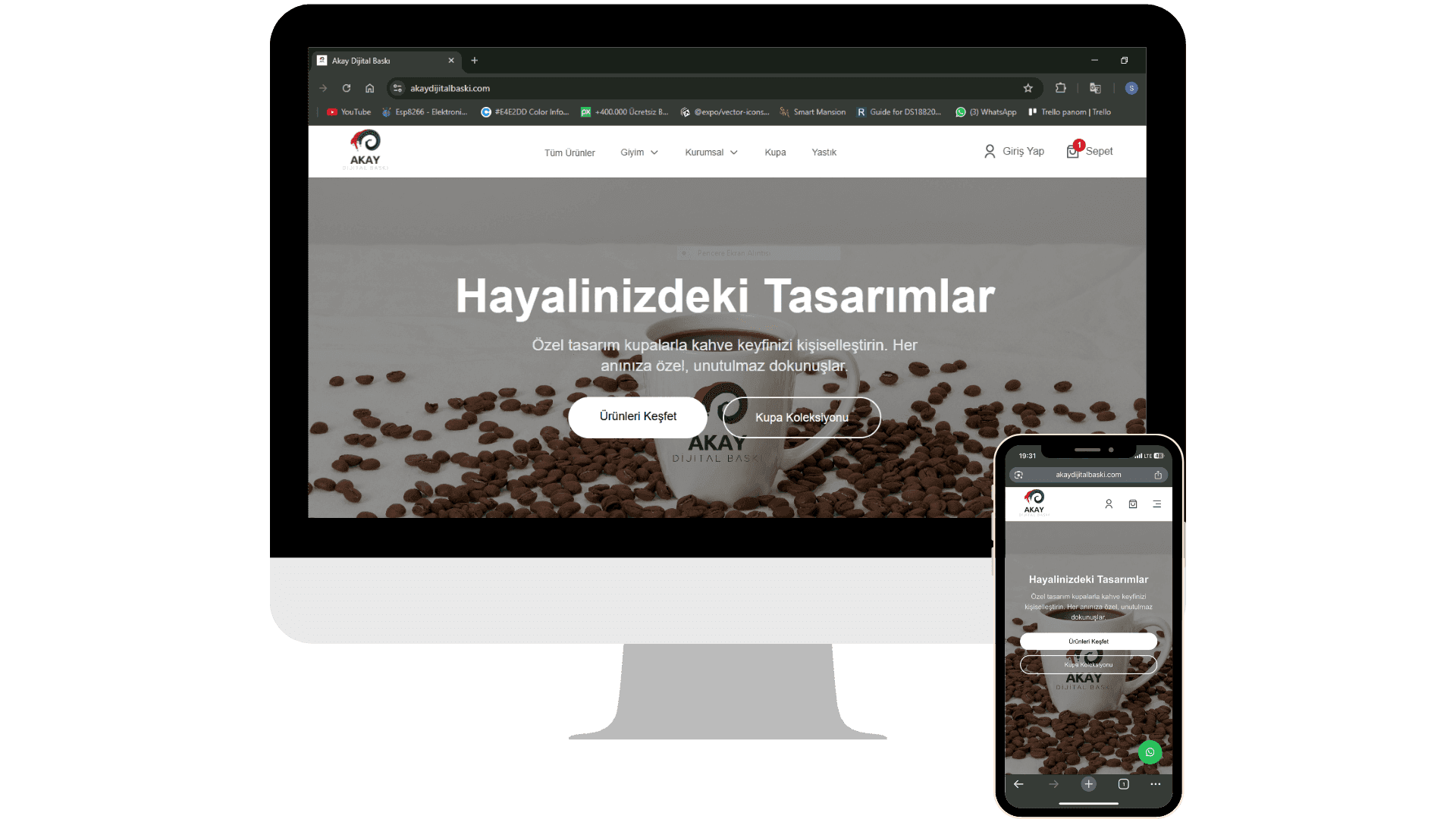 Akay Dijital Baskı Web Sitesi