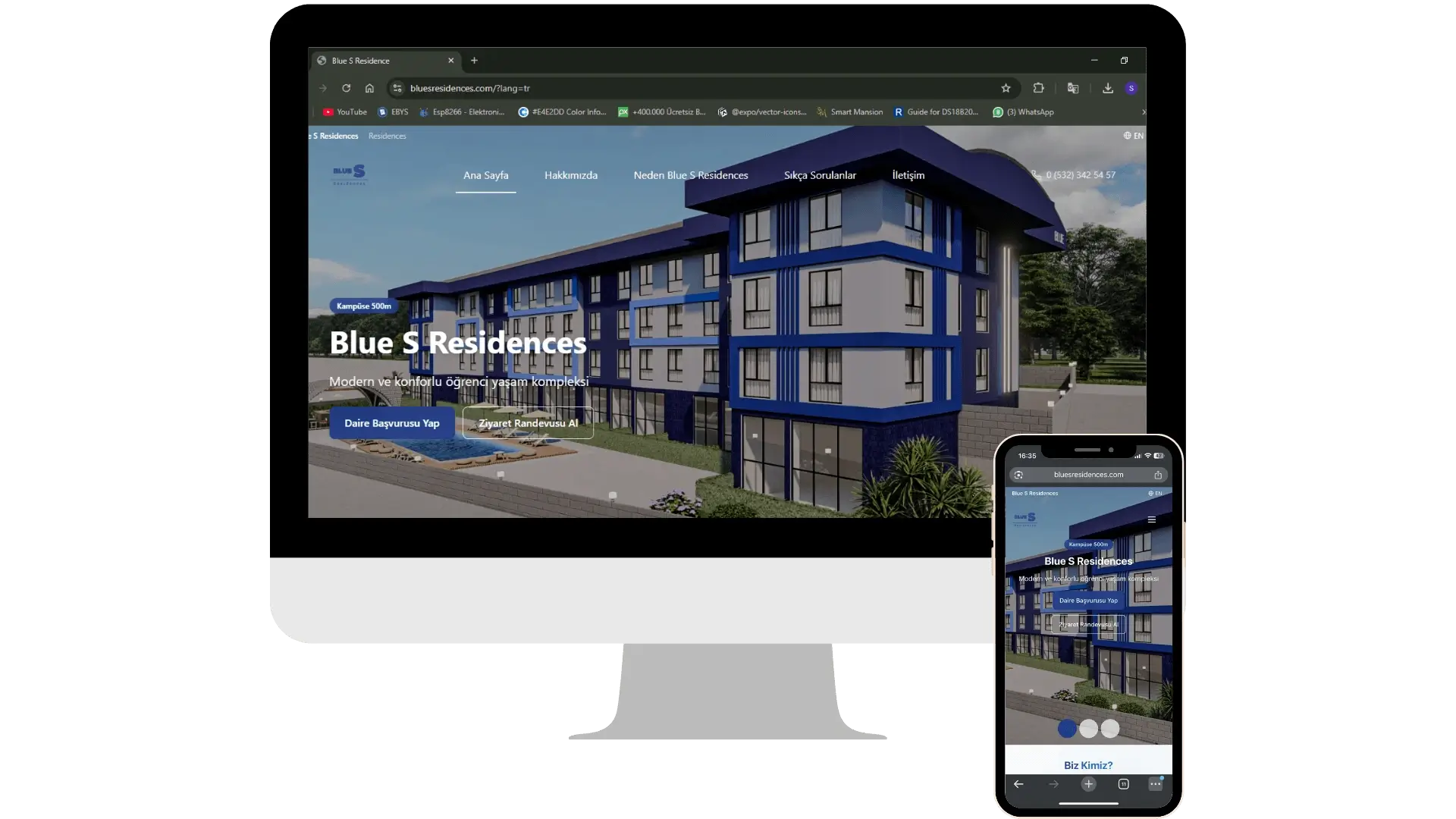 Blue S Residences Web Sitesi