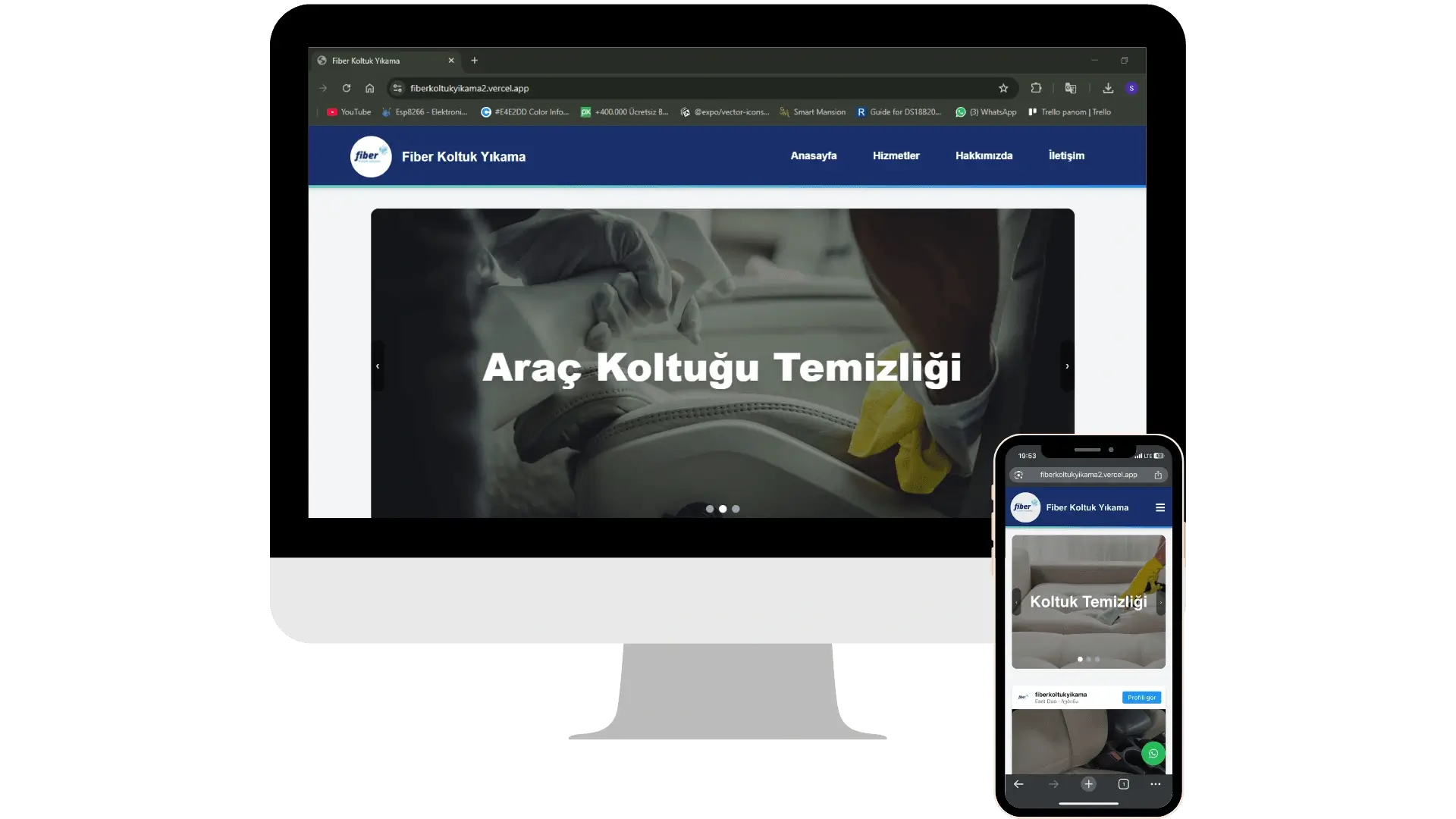 Fiber Koltuk Yıkama Web Sitesi