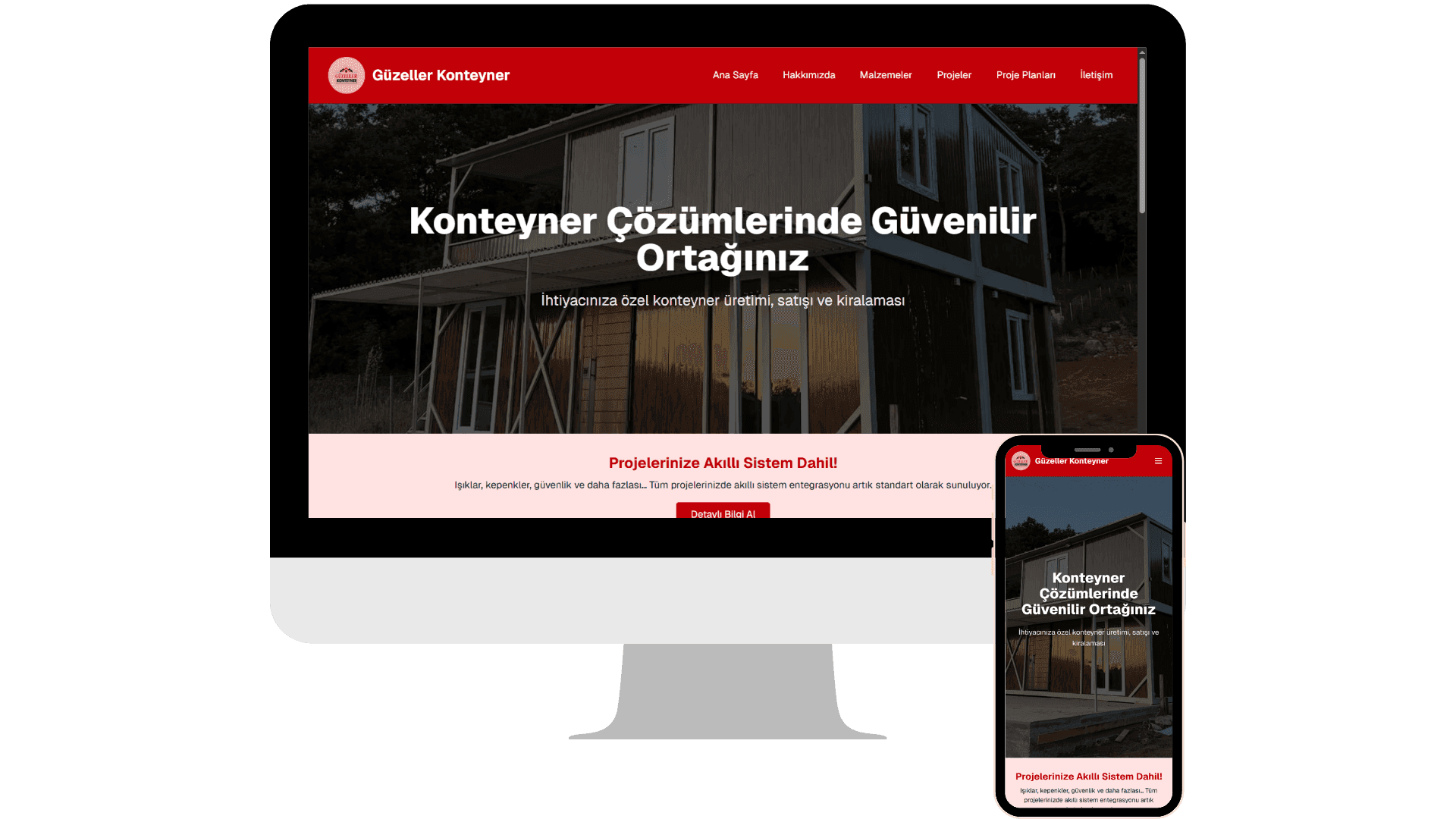 Güzeller Yapı Konteyner Web Sitesi